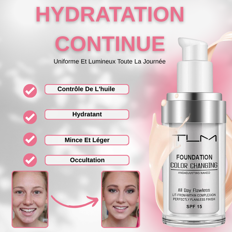 Fond De Teint qui change de couleur