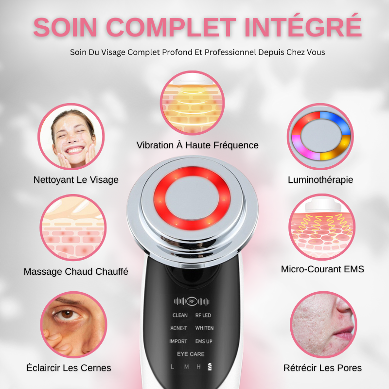 Appareil Anti Rides Lifting Visage 7 en 1 EMS