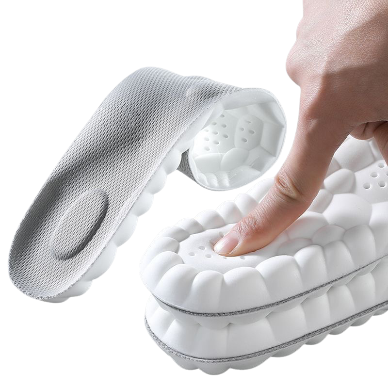 Semelles Orthopédiques de Massage 4D en Latex unisexes