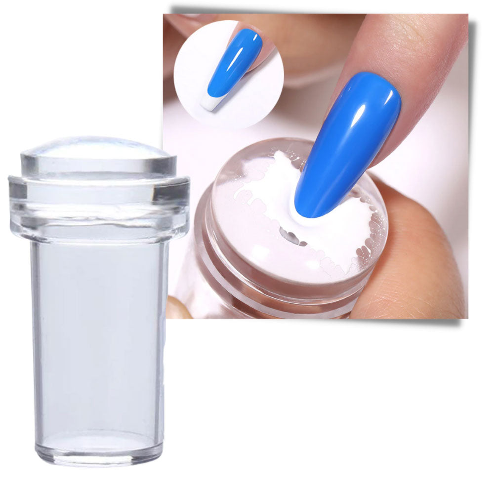 Kit D'estampage en Silicone Pour Nail Art Avec Grattoir