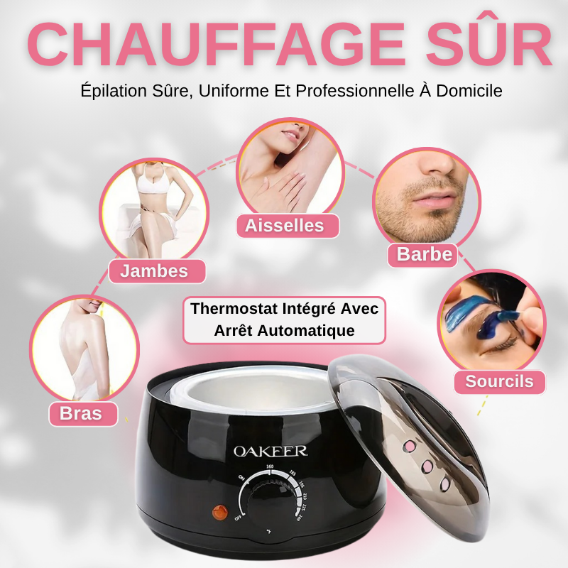 Kit Épilation Cire Chaude Professionnel Sans Douleur Facile