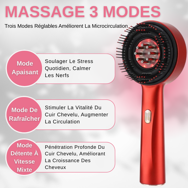 Brosse De Massage Du Cuir Chevelu Electrique