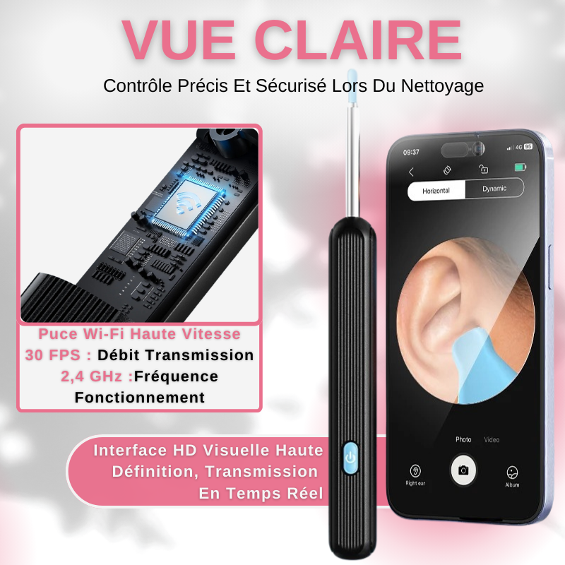 Nettoyeur Visuel Intelligent D'oreille Pour L'elimination Du Cerumen