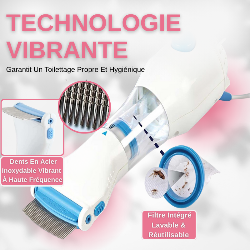 Peigne Anti-Poux Électrique