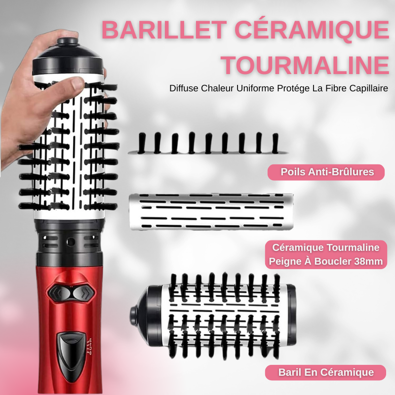 Brosse rotative Ionique 2 en 1