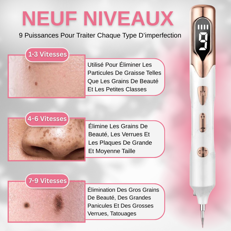 Stylo Plasma pour Enlever les Grains de Beauté