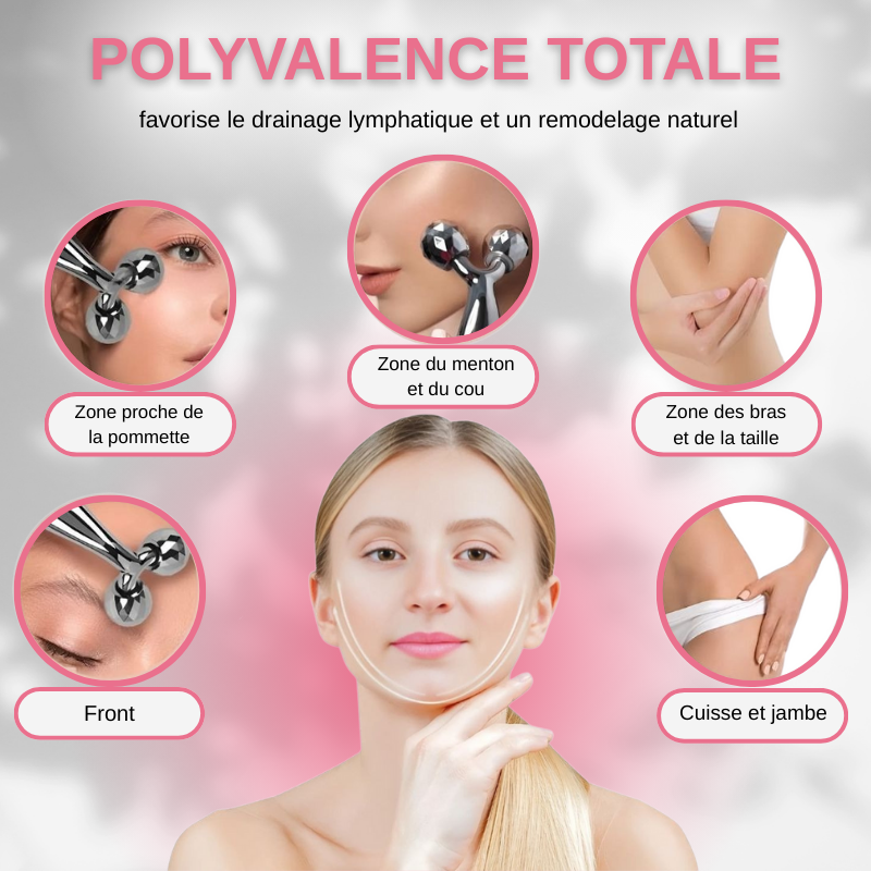 Masseur à Rouleaux 3D Pour Le Visage & Corps