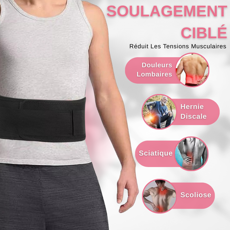 Ceinture Lombaire Magnétique Auto-chauffante