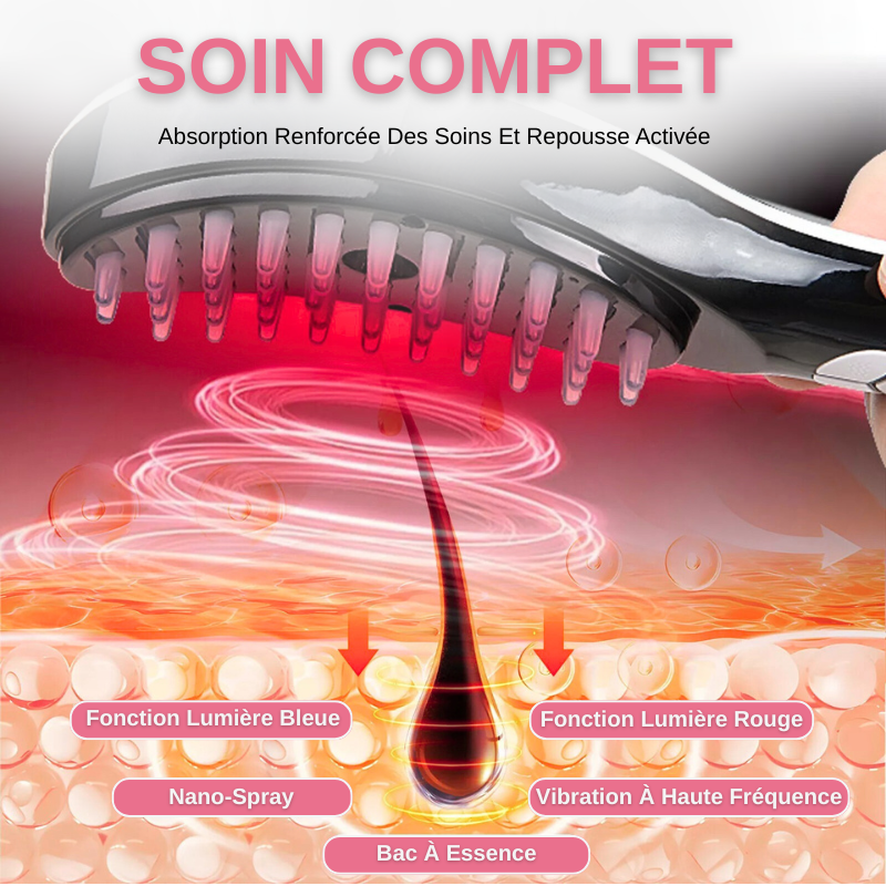 Peigne de Massage Électrique pour la Croissance des Cheveux