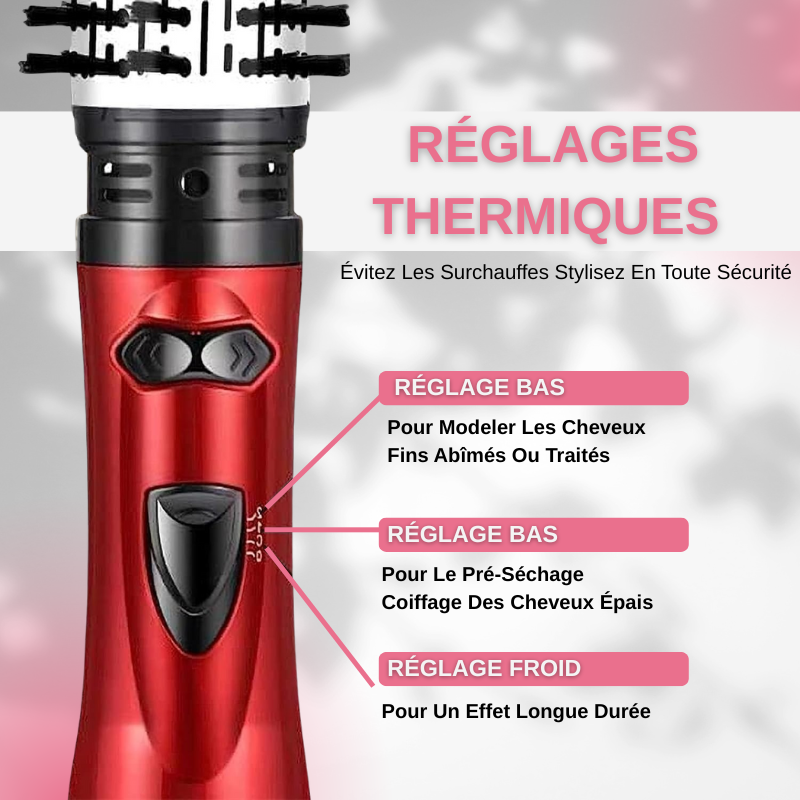 Brosse rotative Ionique 2 en 1