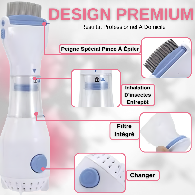 Peigne Anti-Poux Électrique