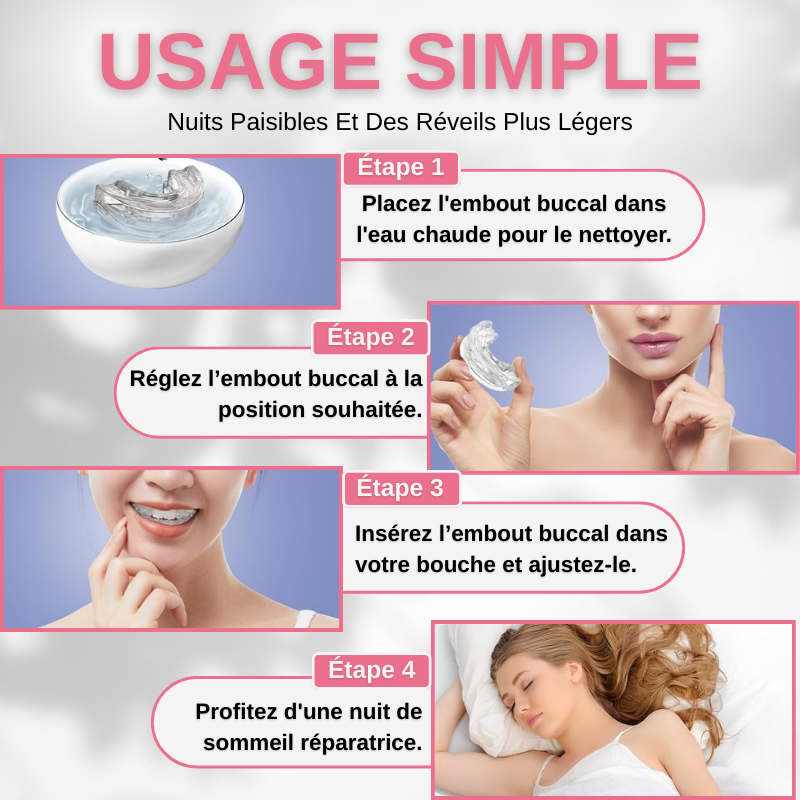 Orthèse D'avancée Mandibulaire Anti-Ronflement