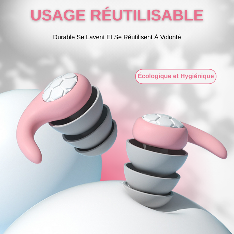 Bouchons D’Oreille en Silicone Anti-Bruit Pour Le Sommeil