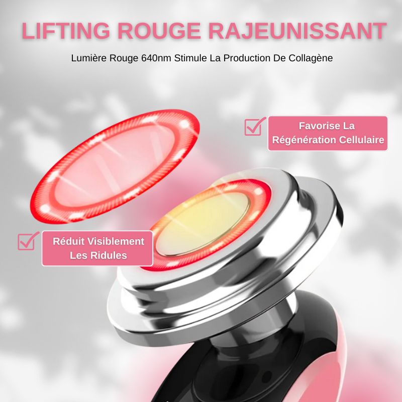 Appareil Anti Rides Lifting Visage 7 en 1 EMS