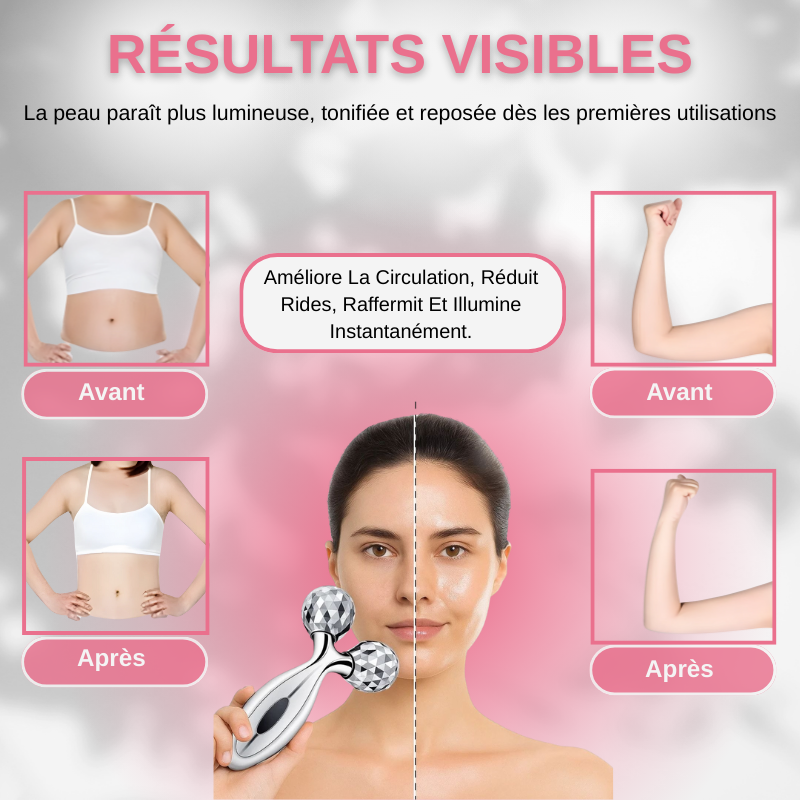 Masseur à Rouleaux 3D Pour Le Visage & Corps