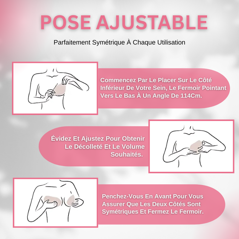 Soutien-gorge Invisible Adhésif Réutilisable
