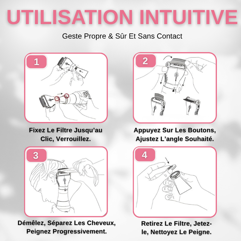 Peigne Anti-Poux Électrique