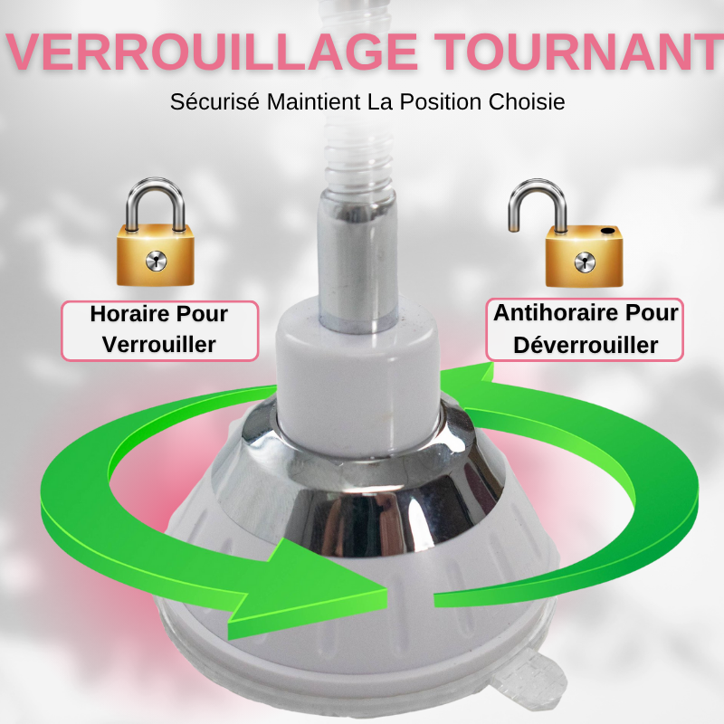 Miroir Grossissant 10X LED Lumineux avec Ventouse