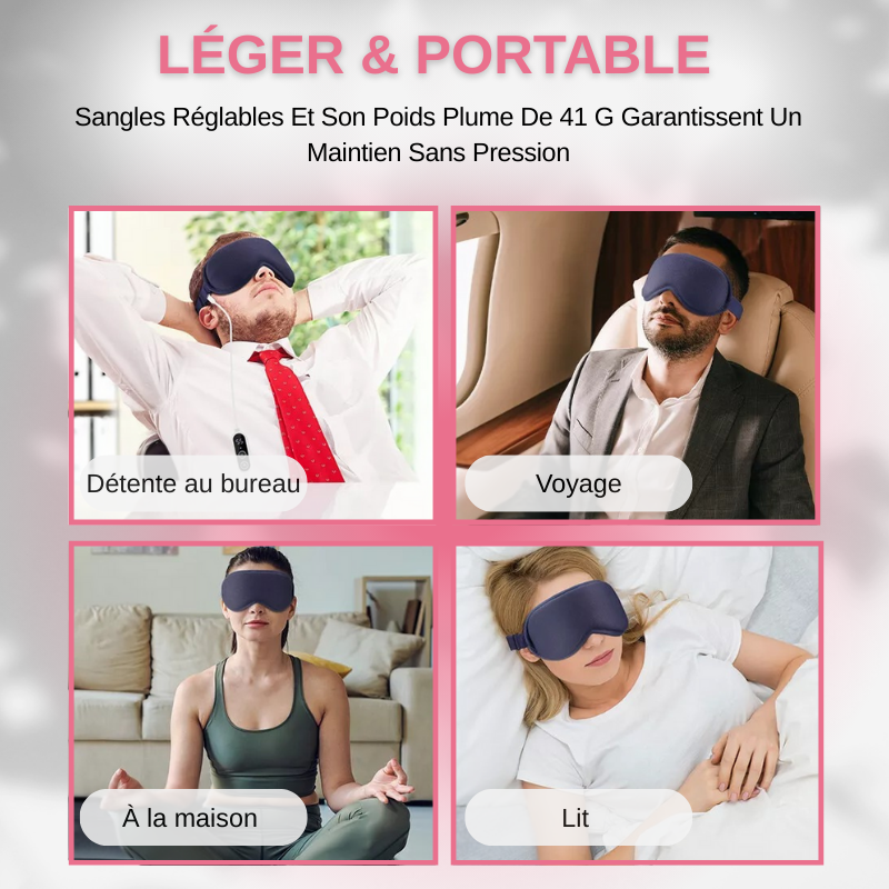 Masque de Relaxation Oculaire Pour Les Yeux à Vibration