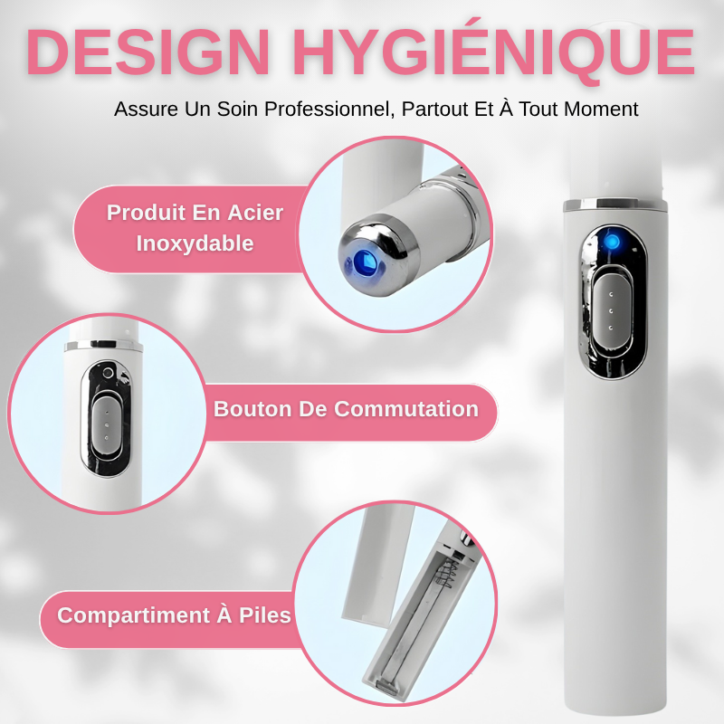 Stylo Laser Anti-acné à Lumière Bleue