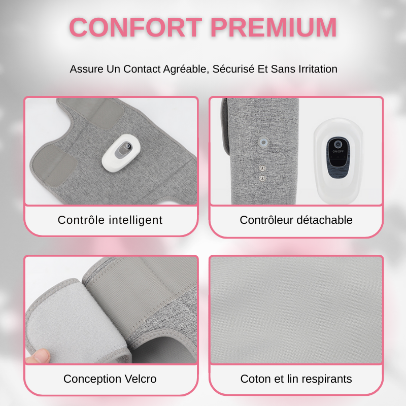 Masseur de Jambes Électrique Rechargeable à Compression d'Air 360°