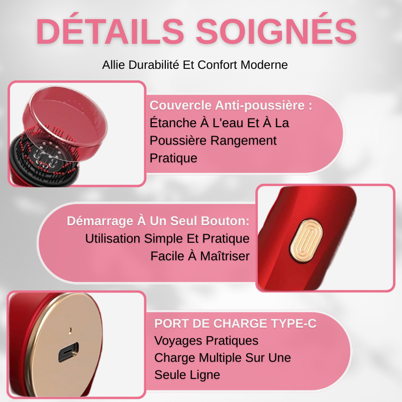 Brosse De Massage Du Cuir Chevelu Electrique