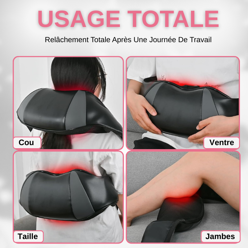 Appareil De Massage Shiatsu Chauffant Pour Cou, Nuque, Épaules
