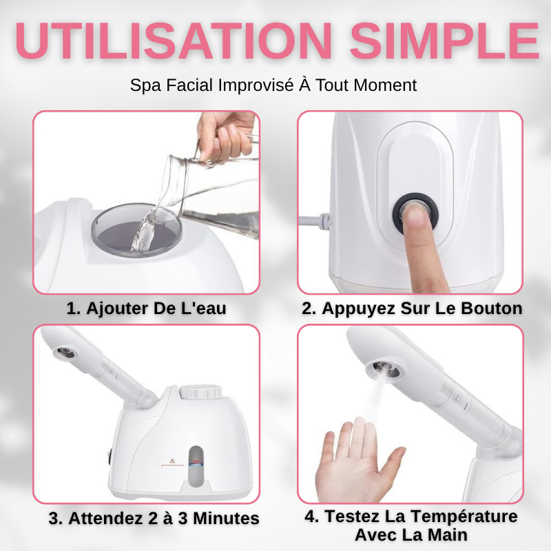 Vapeur Facial Professionnel avec Bras Extensible