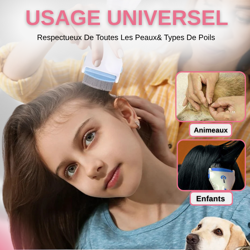 Peigne Anti-Poux Électrique