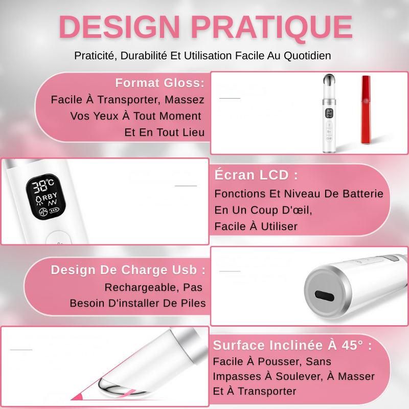 Masseur Oculaire Anti Cernes EMS