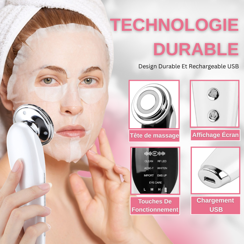 Appareil Anti Rides Lifting Visage 7 en 1 EMS