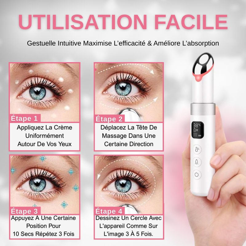 Masseur Oculaire Anti Cernes EMS