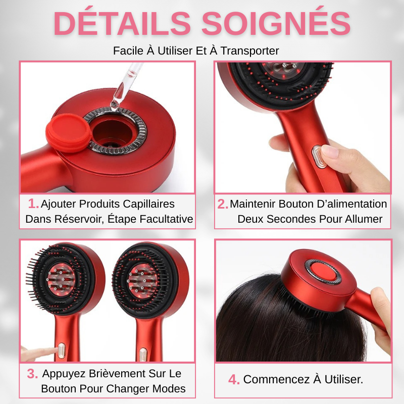 Brosse De Massage Du Cuir Chevelu Electrique