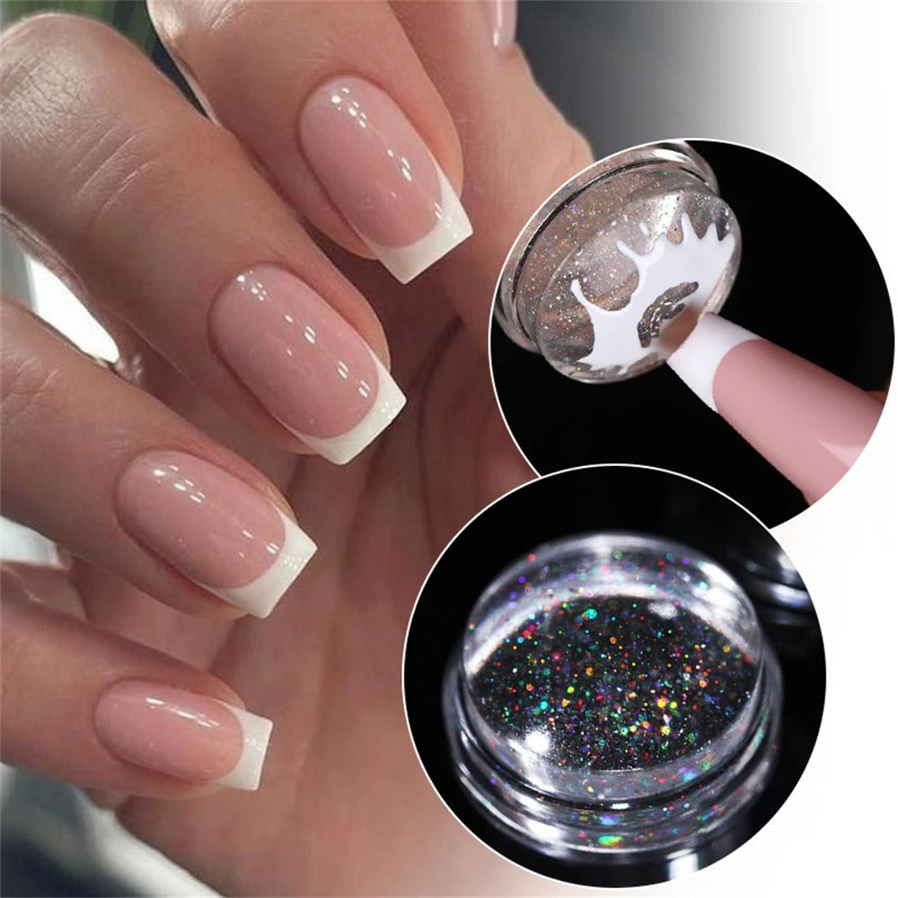 Kit D'estampage en Silicone Pour Nail Art Avec Grattoir